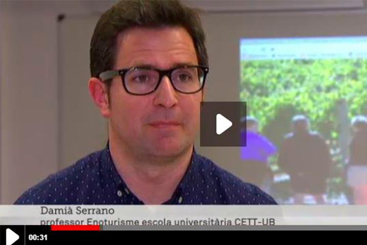 Damià Serrano habla con TV3 sobre el enoturismo